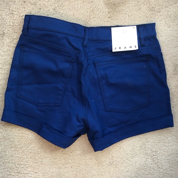 American Apparel | NWT Denim High-Waist Cuff Short - Picture 2 of 7